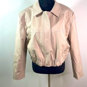 Long Sleeve Fall Jacket shoulder pads waist length current season